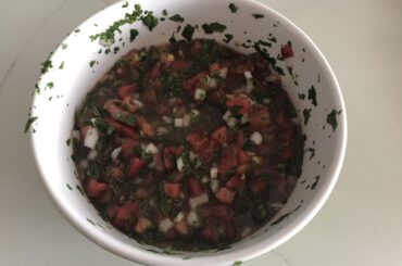 Homegrown tomatoes make the best pico!