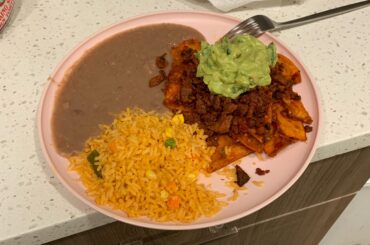 Update: my gfs chilaquiles. I made them myself and showed her how and the only gripe is that it’s too spicy