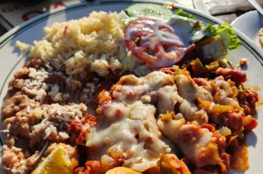 Machaca de marlin al gratin [Rosarito, Baja California]