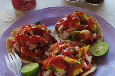 tostadas de ceviche estilo guerrero