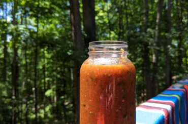 Big jar of smoked salsa for the weekend
