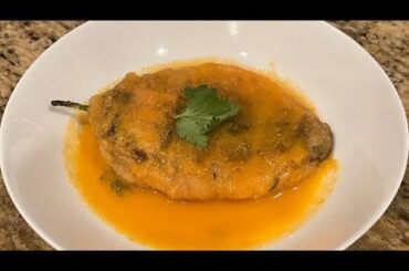 You Will Crave This Chili Relleno Topped With Spicy Tomato Sauce