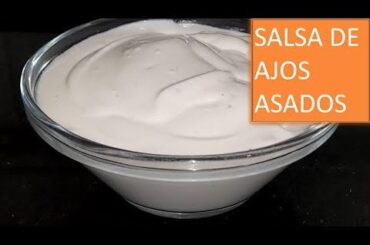 Salsa de ajos asados, 3 ingredientes