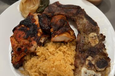 Pollo y costilla asados
