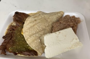 What is the white slab on this plate my neighbors gave me? Cheese?