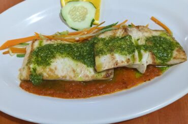 Filete de pesto cilantro