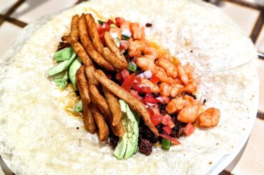 Surf and turf California burrito