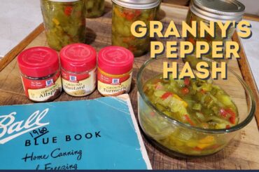 1960 Ball Canning Recipe - GRANNY'S  Pepper Hash