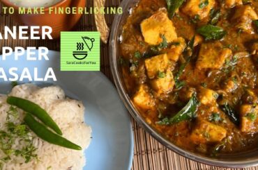 PANEER PEPPER MASALA | SPICY PANEER RECIPE | PANEER CURRY RECIPE | VEGETARIAN RECIPES