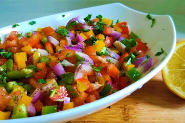 Bell Pepper Salsa Recipe | Easy Bell Pepper Salad Recipe