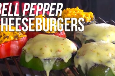 How to grill Bell Pepper Cheeseburger | Recipe