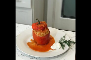 Stuffed Bell Peppers Russian Style- The Best Stuffed Bell Pepper Recipe- Stuffed Bell Peppers