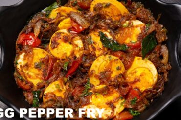 Egg pepper fry Recipe ! Spicy Egg Fry ! Anda Kalimirch Masala ! Egg Recipe