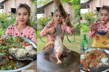 Fish boiled with chili sauce cook recipe and eat