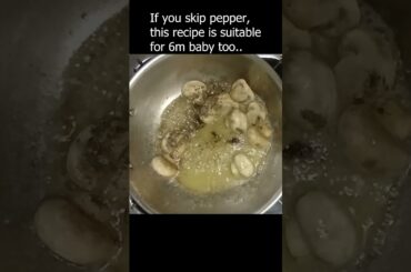 Baby-Led Weaning Delight: Butter Pepper Mushroom Recipe!