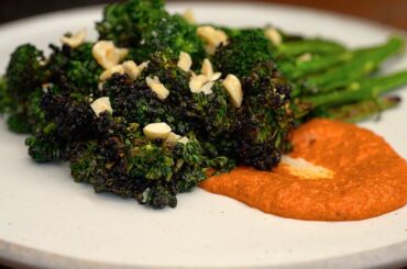 Ep 39: Charred Broccolini with Roasted Chili Sauce from the Wood Fired Oven