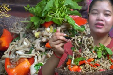 Cooking chicken intestine and bell pepper recipe  - Simple cooking channel