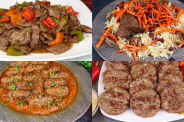 Eid Special Recipes, Kabab Masala, Turkish Kofta Kebab, Beef Pepper Steak, Kabuli Pulao, Dum Handi
