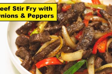 Beef Stir Fry with Onions and Peppers