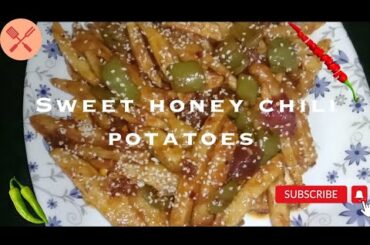 How to make Thai Sweet Honey Chili Potatoes very easy and yummy recipe #chef laiba latif