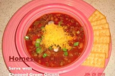 Homemade CHILI - How to Make Chili : Beef Chili Recipe