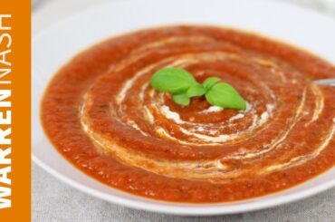 Tomato and Red Pepper Soup Recipe - Cooking with Tinned Tomatoes - Recipes by Warren Nash