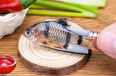 SO CRISPY!!! Perfect Miniature Fish Fry With Chili Sauce Recipe | ASMR Cooking Mini Real Food