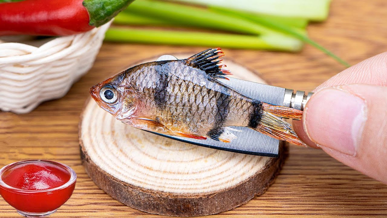 SO CRISPY!!! Perfect Miniature Fish Fry With Chili Sauce Recipe | ASMR ...