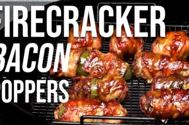 BACON FIRECRACKER JALAPENO PEPPER POPPERS | Recipe | BBQ Pit Boys
