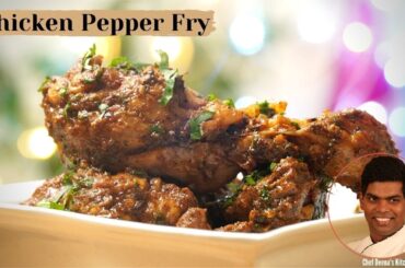 Chicken Pepper Fry Recipe in Tamil | How to Make Pepper Chicken | CDK #384 | Chef Deena's Kitchen