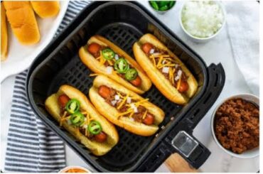 Air Fryer Chili Dogs Recipes || Buns In My Oven