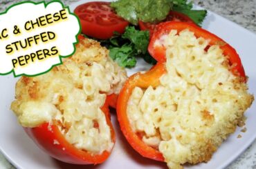 How To Make Mac & Cheese Stuffed Peppers | Stuffed Pepper Recipe