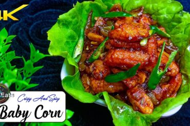 Crispy Chili Baby Corn Restaurant Style | Baby Corn Manchurian | Lite Eats
