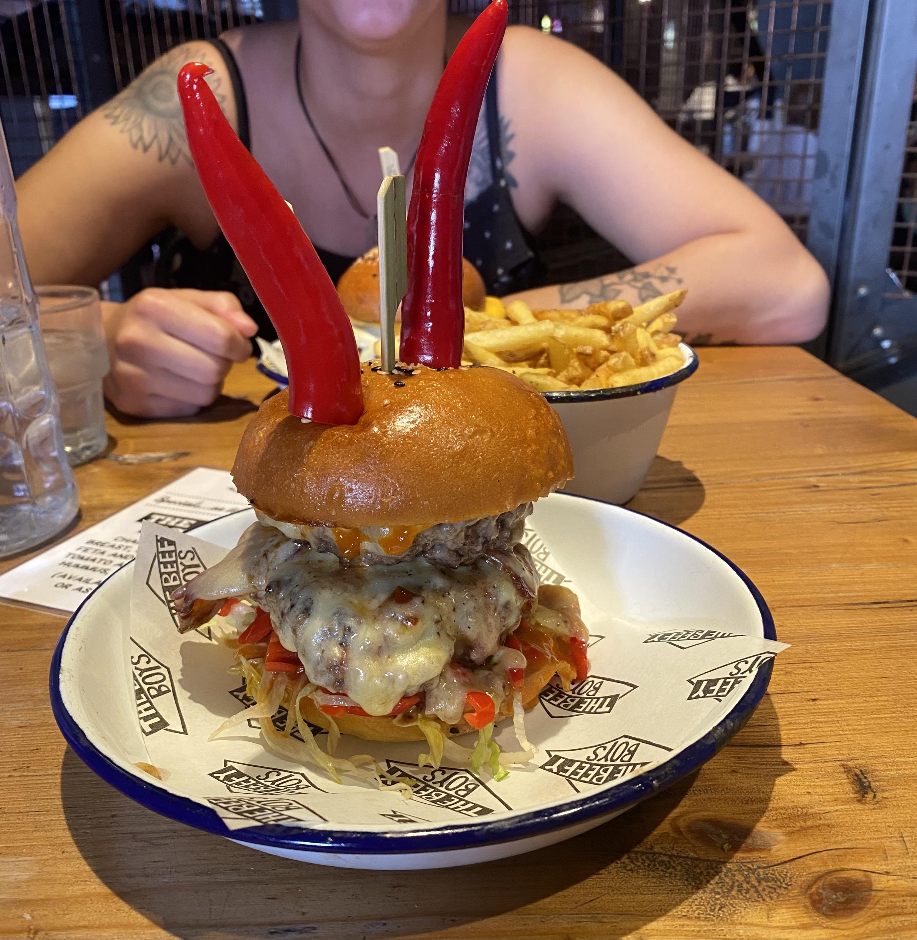 Not too sure why I had to sign a waiver to eat The Hellboy 2.0 at The ...