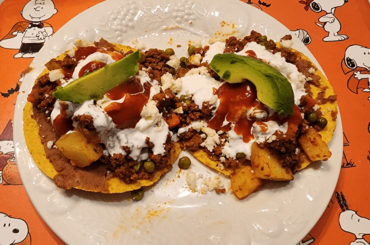 My Picadillo tostadas