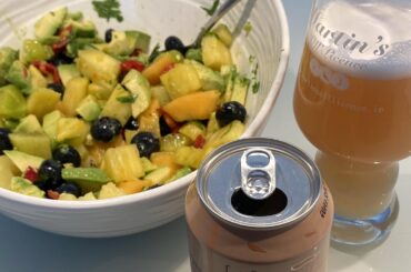 Made a fruit and chilli salsa for fish tacos