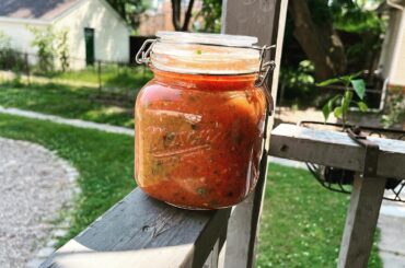 Pretty straightforward fire-roasted salsa I made yesterday.