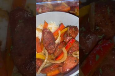 Quick Sausage & Pepper Meal  #shorts #dinner