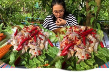 Shrimp with chili spicy sauce cooking recipe |Chhunna cooking|