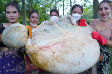 Cook and eat intestine beef with chili soup recipe - Amazing video