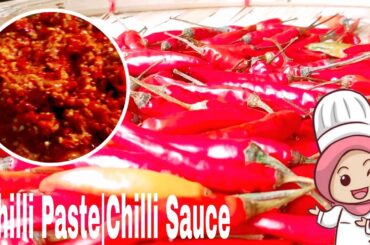 HOW TO MAKE CHILI PASTE|CHILI HOT SAUCE|FRESH CHILI PASTE|SECRETS CHILI PASTE LONG SHELF-LIFE