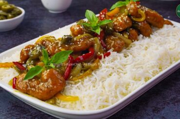 Black Pepper Jalapeno Basil Chicken Recipe by SooperChef