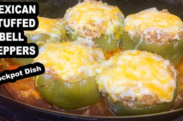 Crockpot Mexican STUFFED BELL PEPPERS | STUFFED PEPPERS RECIPE