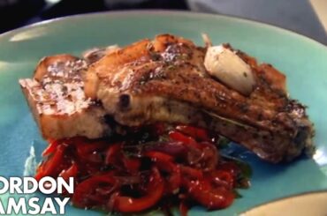Pork Chops with Sweet and Sour Peppers | Gordon Ramsay