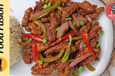 Crispy Beef Chilli in Air Fryer Recipe by Food Fusion