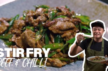 STIR FRY BEEF AND CHILLI | SHERSON LIAN