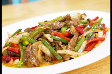The Perfect Chinese Black Pepper Steak Recipe, CiCi Li - Asian Home Cooking Recipes