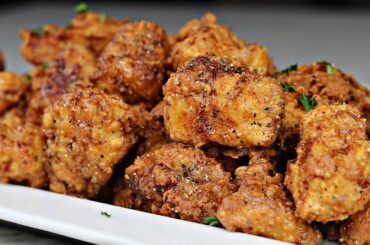 Crispy Lemon Pepper Fried Chicken Bites| Delicious and Easy To Make