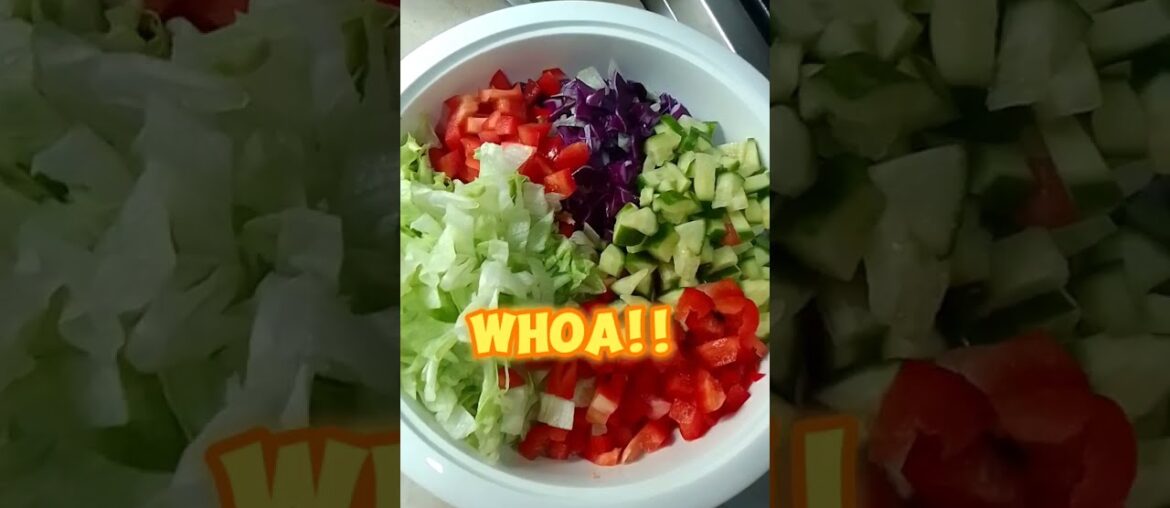 Arabian salads or salata recipe _cucumber_tomato_ lettuce_cabbage red_bell pepper red or green