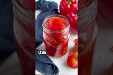 Roasted Red Peppers #shorts